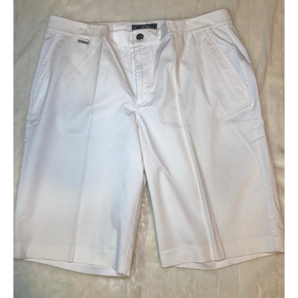 Lauren Ralph Lauren Active White Bermuda Shorts Womens 12 Stretch Chino Golf - Picture 2 of 12
